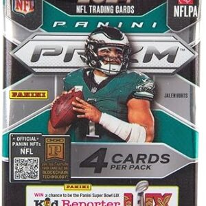 NFL Panini 2024 Prizm Football Trading Card BLASTER Pack (4 Cards)