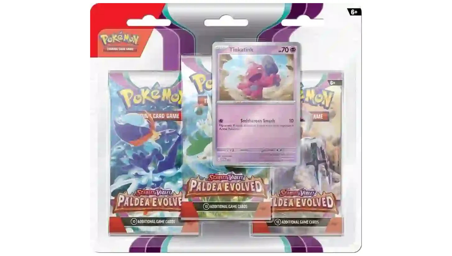 Paldea Evolved 3 Pack Blister [Tinatink]