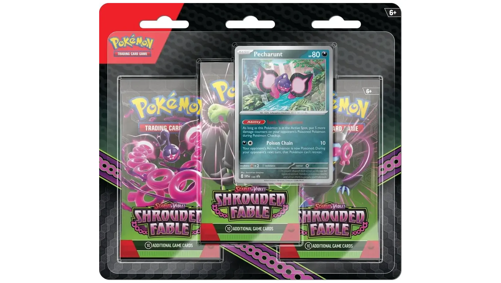 Shrouded Fable 3 Pack Blister [Pecharunt]
